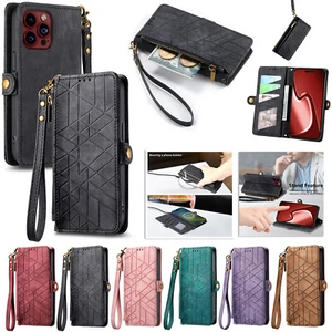 Funda billetera con ranura de cuero para iPhone 14/15 Plus 13/12/11 Pro Max - Imagen 1 de 81