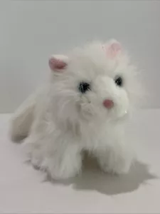 Ganz Webkinz Persian White Cat Kitty 8" Plush Stuffed Animal Blue Eyes No Code - Picture 1 of 14