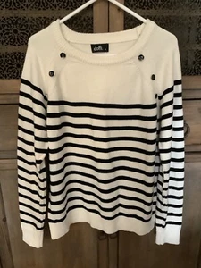 Ladies Dotti Size M Striped Knit Jumper π€ Reduced! - Picture 1 of 2