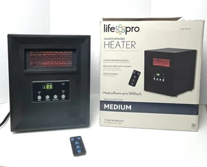 Life Pro 208474 Element 1000W Electric Quartz Infrared Space Heater LS1002THD14 - Picture 1 of 18