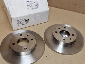 Omnicraft Solid 240mm Front Brake Discs For Fiat Punto 1999-2010 2133474 Pair - Picture 1 of 16