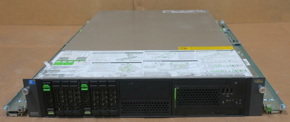Fujitsu Primergy RX300 S6 2x Quad-Core E5606 2.13GHz 64GB Ram 2x 146GB HD Server - Image 1 of 3