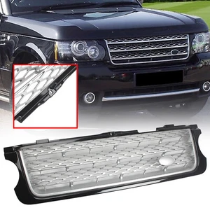 For Range Rover L322 2010-2012 Silver Black Front Bumper Lower Grill Grille Mesh - Picture 1 of 12