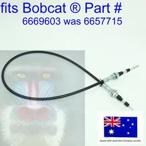 fits Bobcat Boom Swing Lever Cable & Blade Lever Control Cable 6669603 337 341 - Picture 1 of 7