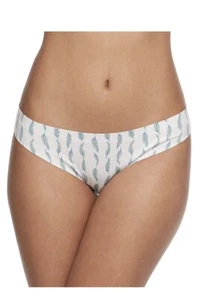 SO Intimates Cotton Blend 100 White Falling Feathers Bikini Size Small - Picture 1 of 1