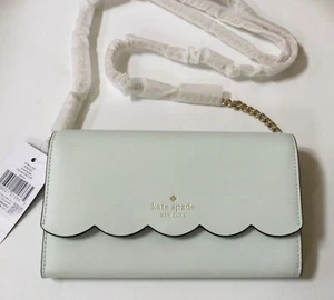 NWT Kate Spade Gemma Wallet On Chain Leather Crossbody Bag Lime Sherb - Picture 1 of 9