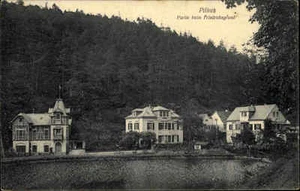 Pillnitz bei Dresden Sachsen alte s/w Postkarte 1908 Partie beim Friedrichsgrund - Picture 1 of 2