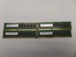 Lot Of 4-Micron MT18JSF1G72PZ-1G9E1HE 8GB PC3-14900 DDR3-1866 Server Memory - Picture 1 of 4