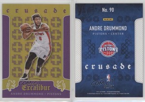 2015-16 Panini Excalibur Crusade Purple /60 Andre Drummond #90