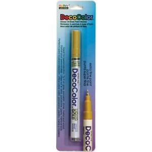 Deco Color Extra Fine Metallic Paint Marker 1/Pkg-Liquid Gold Marvy