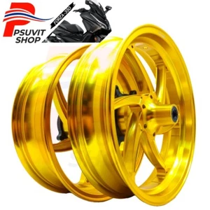 Front&Rear Wheel Rims For HONDA  FORZA 300/350 350x15&400x14 Gold - Foto 1 di 6