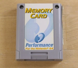 Performance N64 Memory Card P-302 for Nintendo 64 Console Gray - Picture 1 of 3