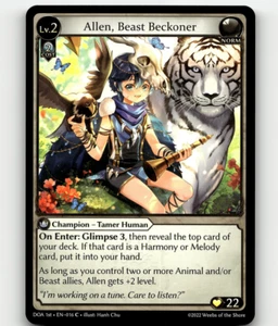 Grand Archive TCG Allen, Beast Beckoner Dawn of Ashes 1st Ed. - Picture 1 of 1