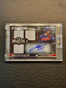 2017 Topps Museum Collection Signature Swatches Au #TRA-FL Francisco Lindor /199 - Picture 1 of 4