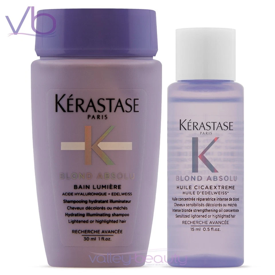 Kerastase Blond Absolu Huile Cicaextreme + Bain Lumiere Mini Travel Set - image 1 of 1