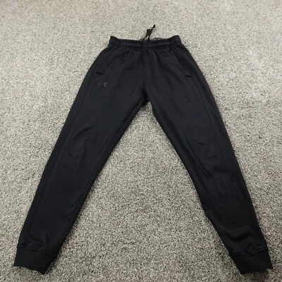 Under Armour Pants Mens S Black Loose Warm Up Drawstring Jogger Sweatpants Gym - Image 1 of 4