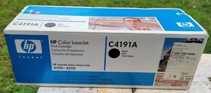NEW OEM genuine black toner cartridge C4191A for HP Color LaserJet 4500-4550 - Picture 1 of 1