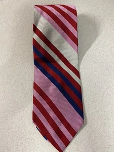 Liebert Mens Necktie ~ 100% Silk ~ Valentines Tie ~ Pink / Red / Blue - Picture 1 of 6