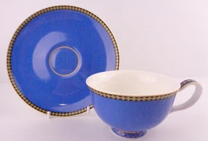 Maxwell & Williams Teas & C's Classic Porcelain Footed Blue Cup & Saucer 200ML - Picture 1 of 8