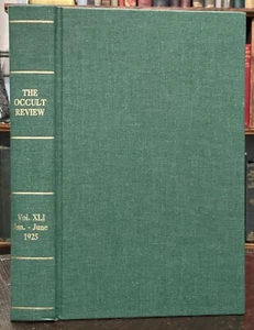 THE OCCULT REVIEW - Vol 41, 6 Issues 1925 - DIVINATION ATLANTIS MAGICK HAUNTINGS - Picture 1 of 11
