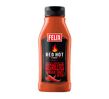 Chili RED HOT SAUCE Grill von Felix Vegan Gluten-Laktosefrei 240g 3 Stückzahlen