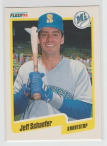 1990 Fleer MLB Major League Baseball Trading Cards Mariners Jeff Schaefer 120 - Picture 1 of 2