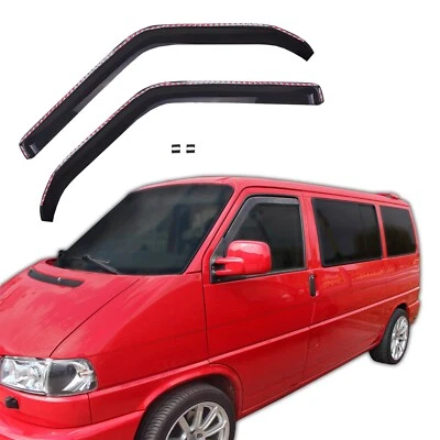 Wind Deflectors GP Rain Deflectors For VW Carawelle / T4 1990-2003 2 Pcs Set Black - Image 1 of 4