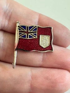 Vintage Bermuda Flagge Emaille Pin - roter Fähnrich Britisches Überseegebiet - Bild 1 von 3