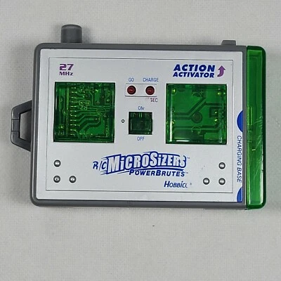 R/C MICROSIZERS HOBBICO 24MHZ TRANSMITTER WITH INTEGRATED CHARGER 2001 TOMY - Image 1 of 4