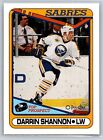 1990-91 O-Pee-Chee Darrin Shannon Rookie Top Prospect Buffalo Sabres Rc #310