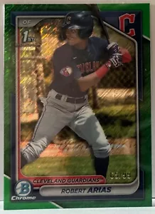 2024 Bowman Chrome RC GREEN SHIMMER #BCP-243 Robert Arias /99 M11 - Picture 1 of 1
