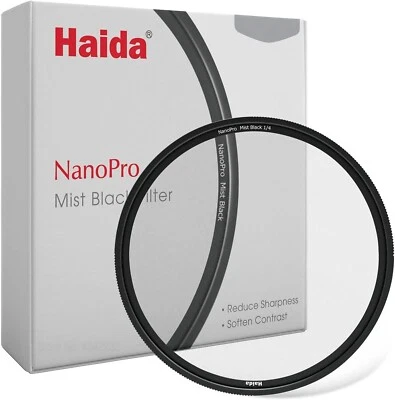 Haida NanoPro Mist Black 1/4 Lens Filter 43/49/52/55/58/62/67/72/77/82mm - Image 1 of 4