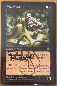 MTG Mire Shade (MIRAGE) signed by Randy Gallegos - Picture 1 of 2