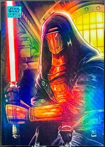 2024 Topps Chrome Star Wars Galaxy ~ DARTH REVAN #AS-10 Aqua Refractor /199 - Bild 1 von 4