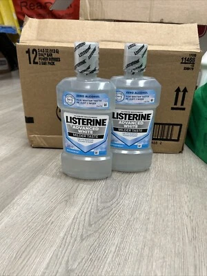 2 Pack Listerine Advanced  White Mild Taste Whitening Spearmint   500ML Each - Image 1 of 2