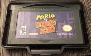 Mario vs. Donkey Kong Nintendo Game Boy Advance GBA Authentic Cartridge W/ Case - Picture 1 of 3