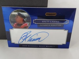 2008 Razor Signature Series Metal Blue Exclusive Brett Lawrie #AU-BRL Auto - Picture 1 of 1