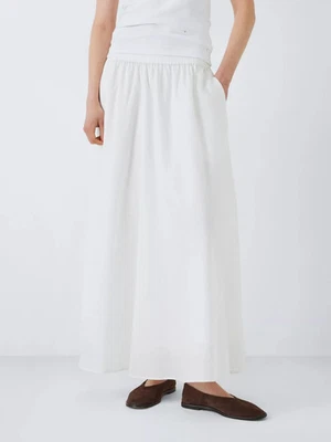 John Lewis Full Maxi Skirt Off White A-Line UK 16 - BNWT £59 - Image 1 of 4