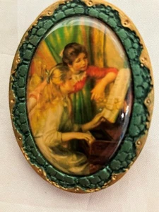Pin decorativo PMC hecho a mano para profesor y estudiante de piano victoriano - Imagen 1 de 6