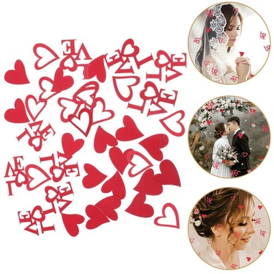  100 Pcs Valentine Decorations Wedding Valentines Table Confetti Day - image 1 of 4