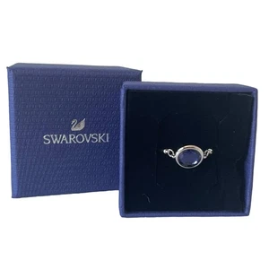 Swarovski Tahlia ring Round, Blue, Rhodium plated size 9 / EUR 60 - Picture 1 of 8