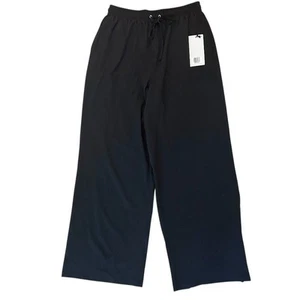 Girlfriend Collective schwarze luxuriöse Hose weites Bein 29" Medium neu mit Etikett - Bild 1 von 14