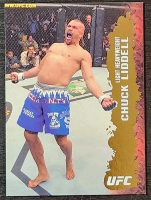 2009 Topps UFC Round 2 - Chuck Liddell - GOLD Rookie Card - RC - Rare HTF - Image 1 of 4