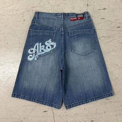 Y2K Akademiks Embroidered Jean Shorts - Image 1 of 4