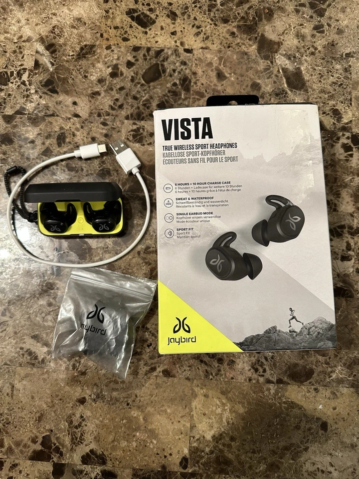 Jaybird Vista True Wireless Bluetooth Earbuds with Charging Case - Black - Image 1 of 4