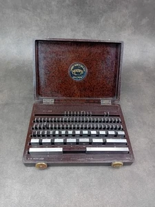 Vintage Coventry Gauge & Tool Matrix Imperial Slip Gauge Set E-81 Complete Set  - Picture 1 of 15