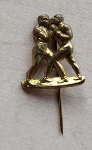 Vintage Boxkampf Pressdose Boxen Stick Pin Anstecker - Bild 1 von 2