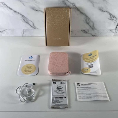 HP Sprocket 2x3 Inch Instant Smartphone Portable Photo Printer - Pink - Image 1 of 4