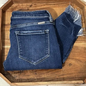 KanCan Jeans Damen 11/29 Fransen Ankle Skinny Stretch Denim Raw Hem - Bild 1 von 5