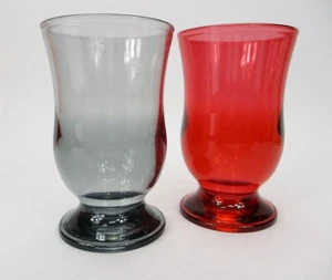 Set of 2 Wine Glasses 4" Plastic Picnic Party Multi-Color Reusable Target Xmas - Picture 1 of 4